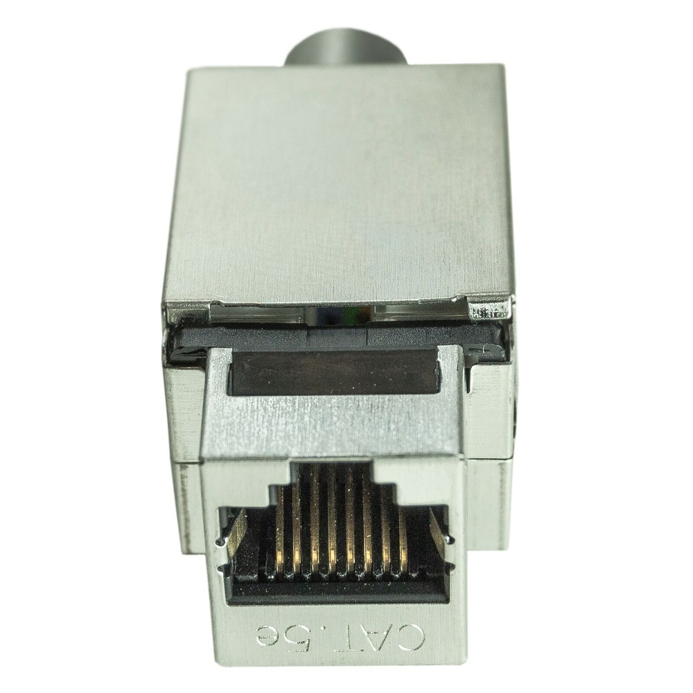 25 Pack Shielded CAT5e Keystone RJ45 Ethernet Network 110 Tool-Less Snap-In Jack