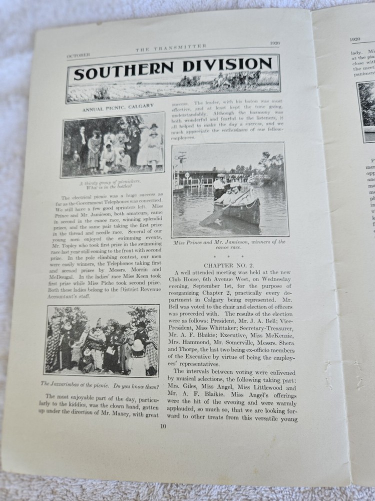 1920 " The Transmitter " October Issue Great Pics Information