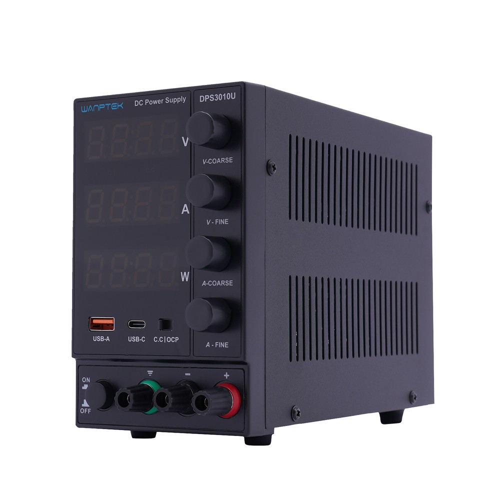 DC 0-30V 0-10A Power Supply Lab Variable Adjustable Regulated Bench Switching