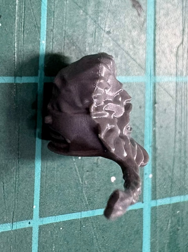 Space Wolves Space Marine Head E Unhelmeted Braided Beard 40K Bits Kitbash