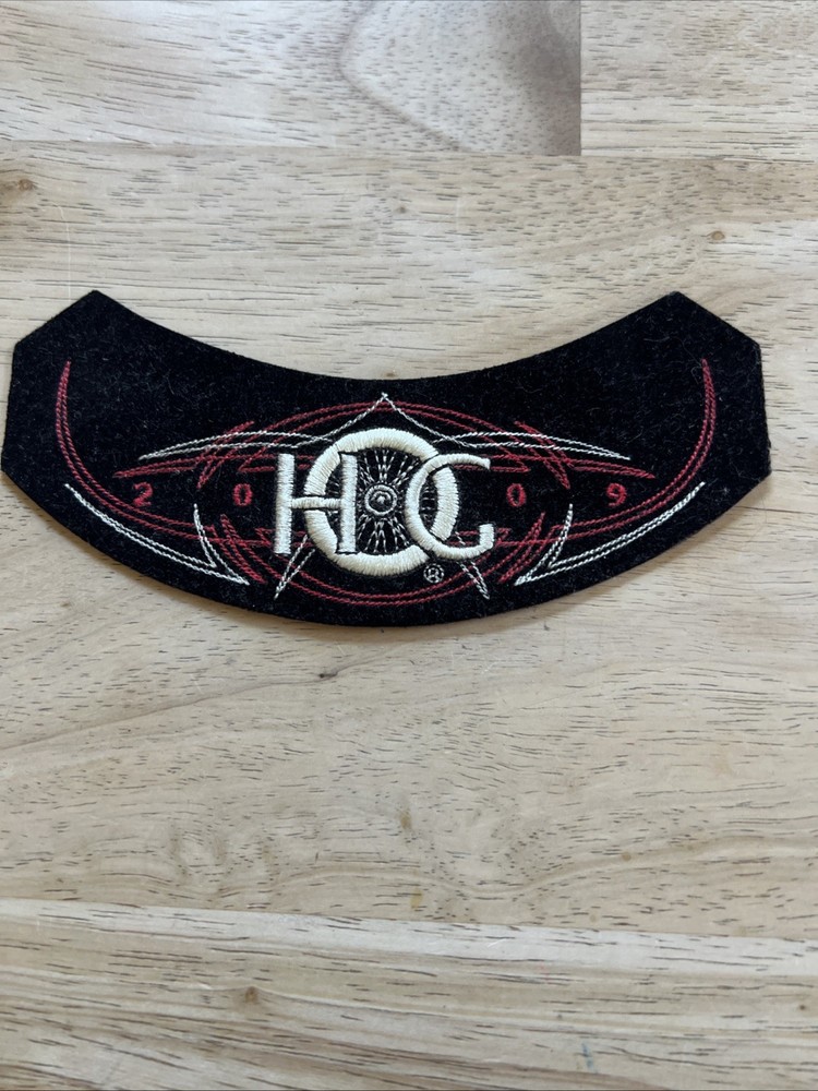Hog Harley Owners Group Year 2009 Embroidered Patch Black Red