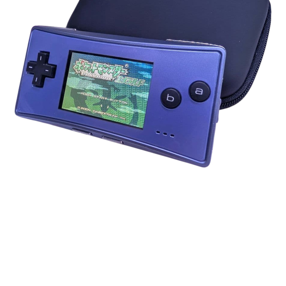 Nintendo Gameboy Micro Blue Console Case Set Excellent+ From japan