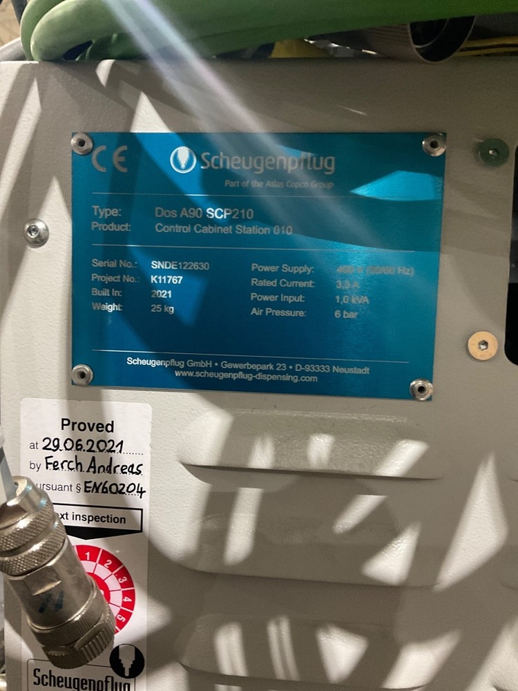 SCHEUGENPFLUG Dos A90 SCP210 Switch Cabinet USED