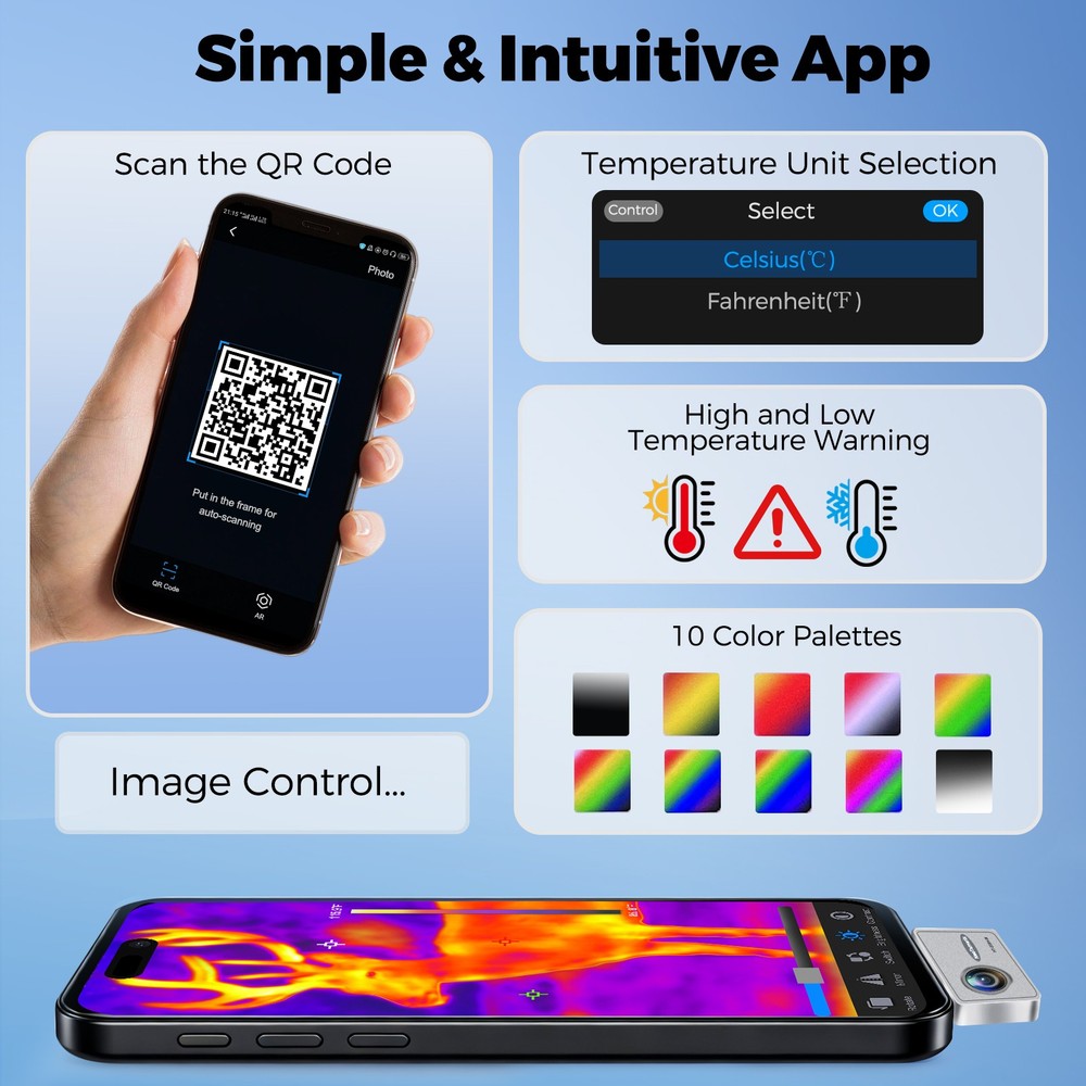 NeoTamarix Thermal Imaging Camera for Android Phone Type-C 512*384 IR Resolution