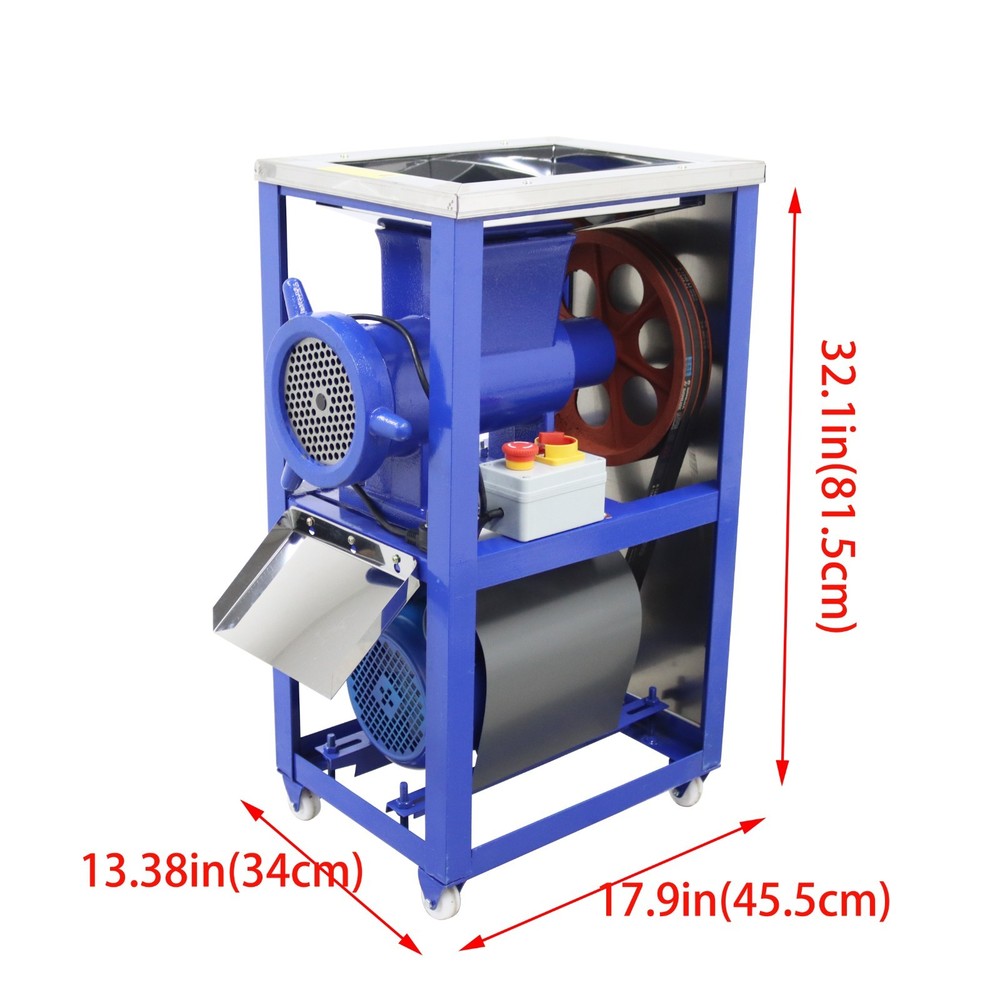  220V Fish/Chicken Bones/Vegetable Crusher Mincer Chopper Feed Processor