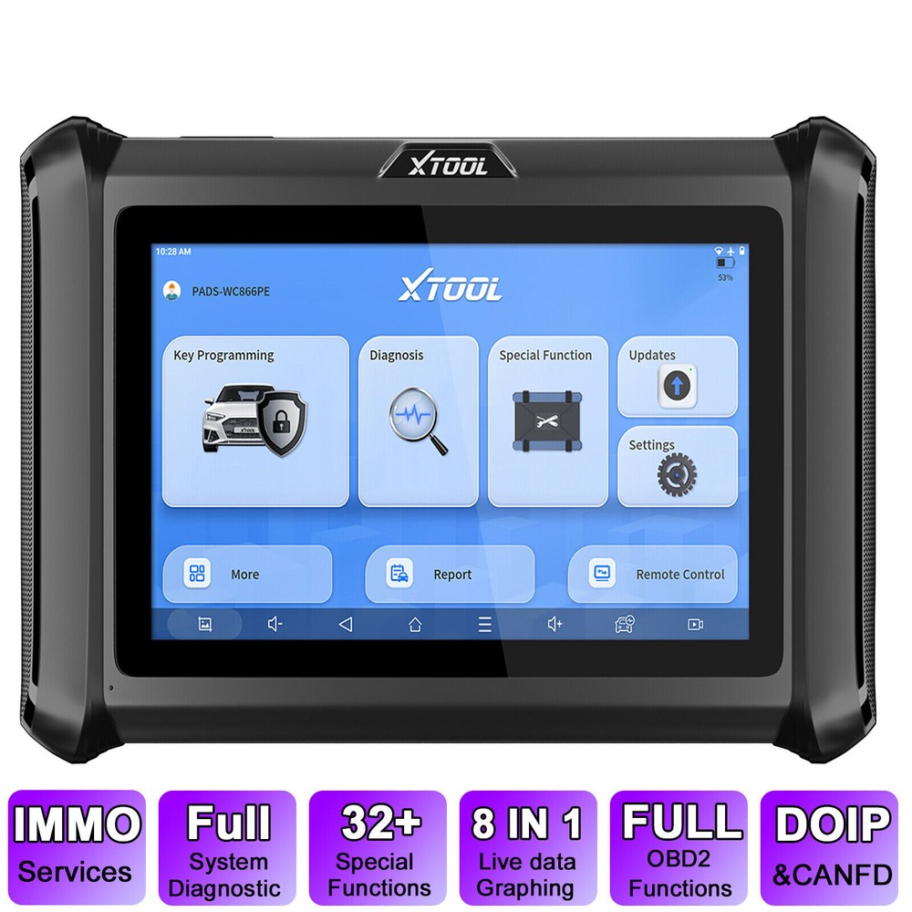 2026 XTOOL X100PADS Auto VIN OBD2 Scanner All Systems Diagnostic Key Programming