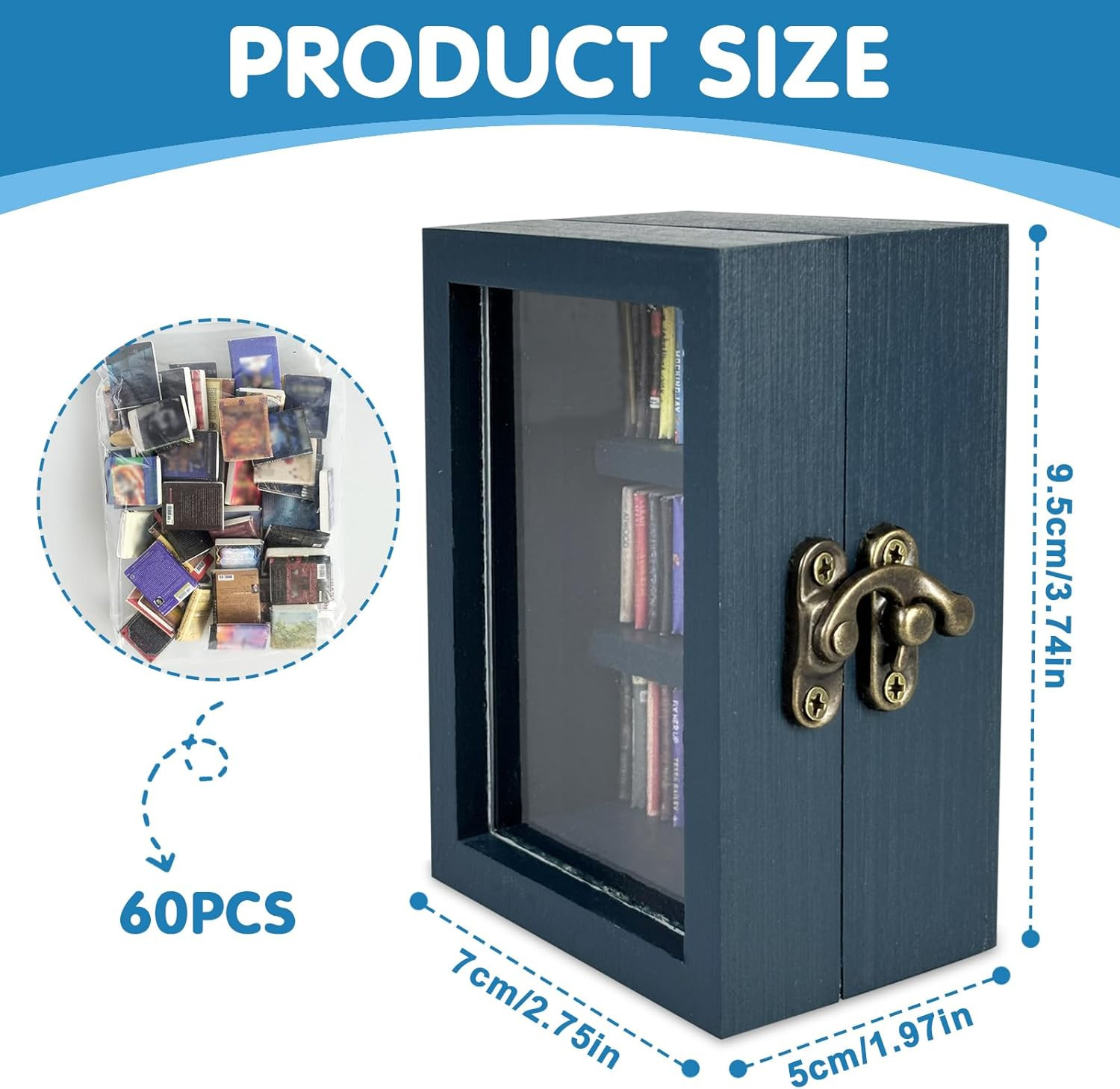 Anxiety Bookshelf Mini Bookshelf Ornament Miniature Bookshelf Decor Shake Booksh