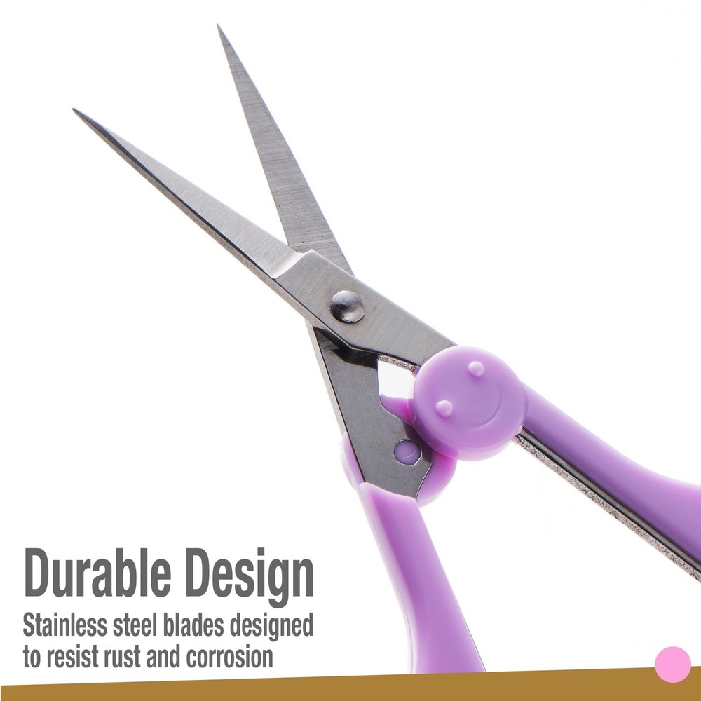 High Precision Detail Scissors Set (2-Pc) Sharp, Fine Tips | Paper Cutting, S...