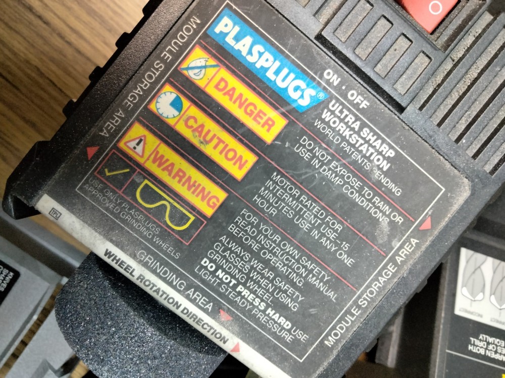 Plasplugs DCS-407 US Power Grinding System Sharpening Knife Drill Bits Planes