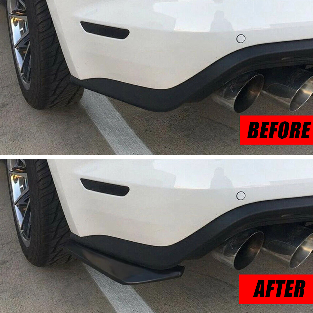 2X Rear Bumper Lip Diffuser Splitter Canard Protector For Cadillac Accessories