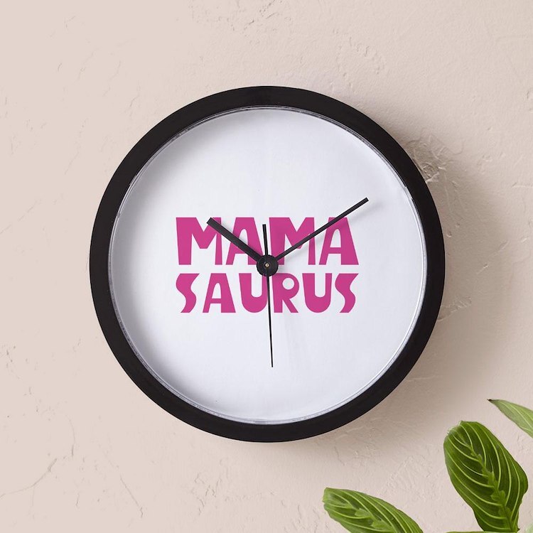 CafePress Mamasaurus 10" Wall Clock (838312719)