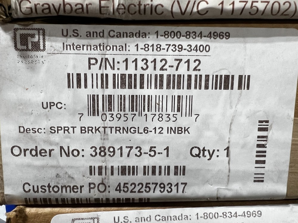 Triangular Support Bracket, Black