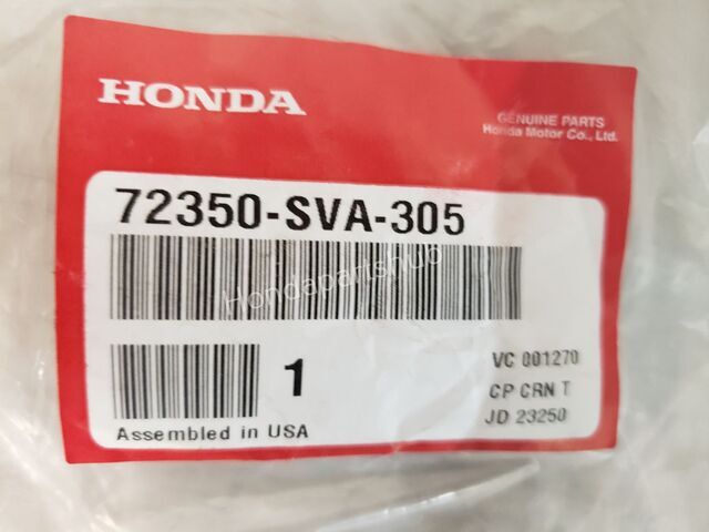 06-11 Honda Civic Coupe (2D) Left (Driver) Door Weatherstrip (72350-SVA-305)