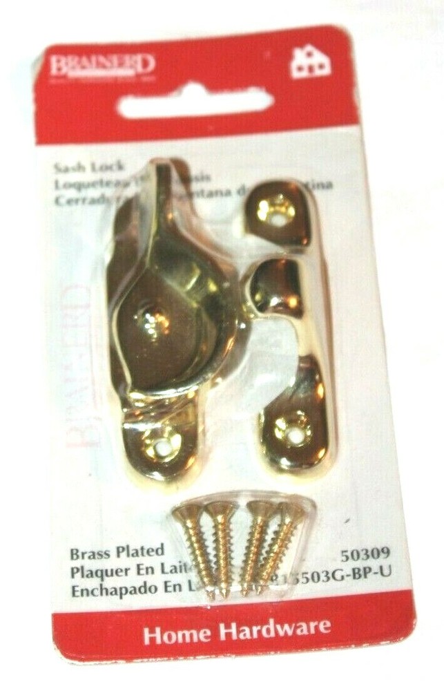 Brainerd Brass Plated Sash Lock 50309