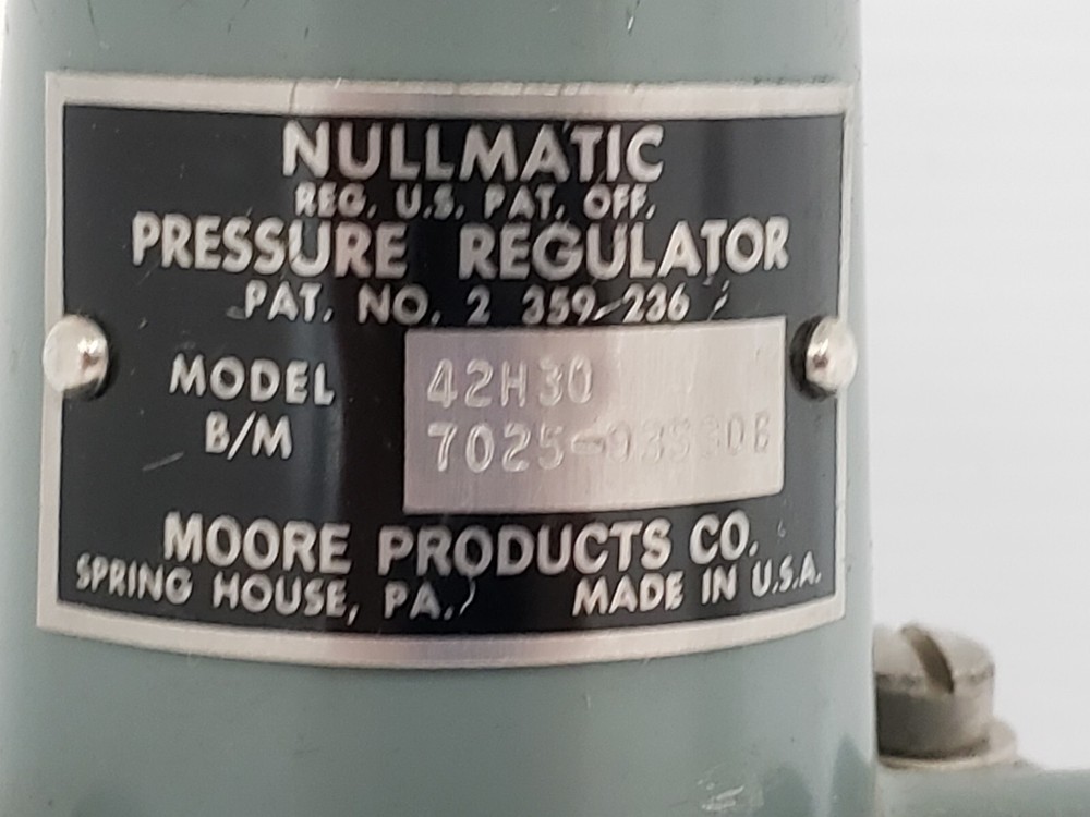 MOORE NULLMATIC 42H30 PRESSURE REGULATOR