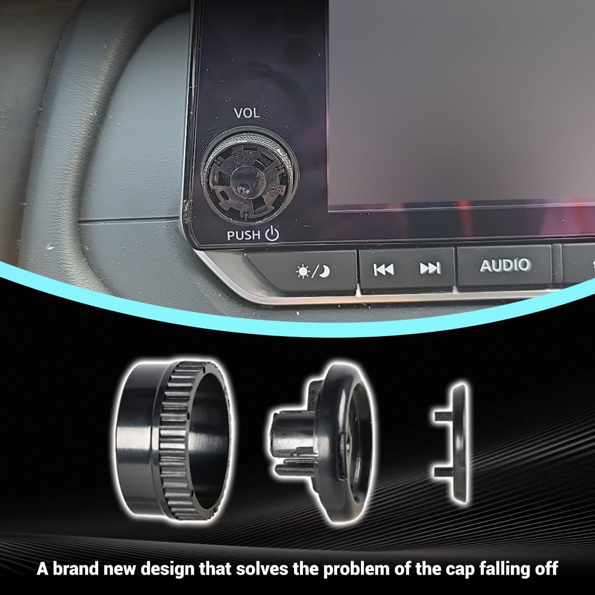 For Nissan Rogue Pathfinder 2021-2025 Radio Knob Button Volume Stereo Tuner New