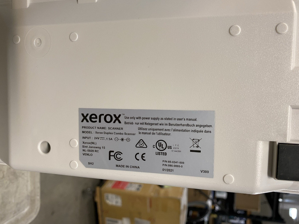 Xerox Duplex Combo Document Scanner - WORKING - NO POWER SUPPLY