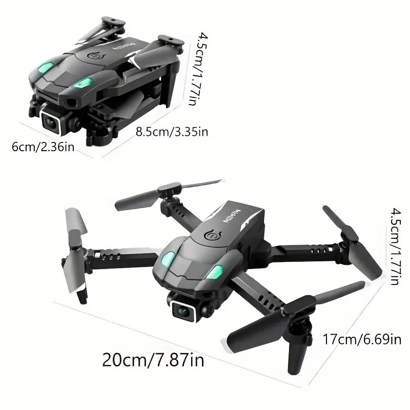 Mini Drones With 4K HD Dual Camera. WIFI Camera Foldable Quadcopter.