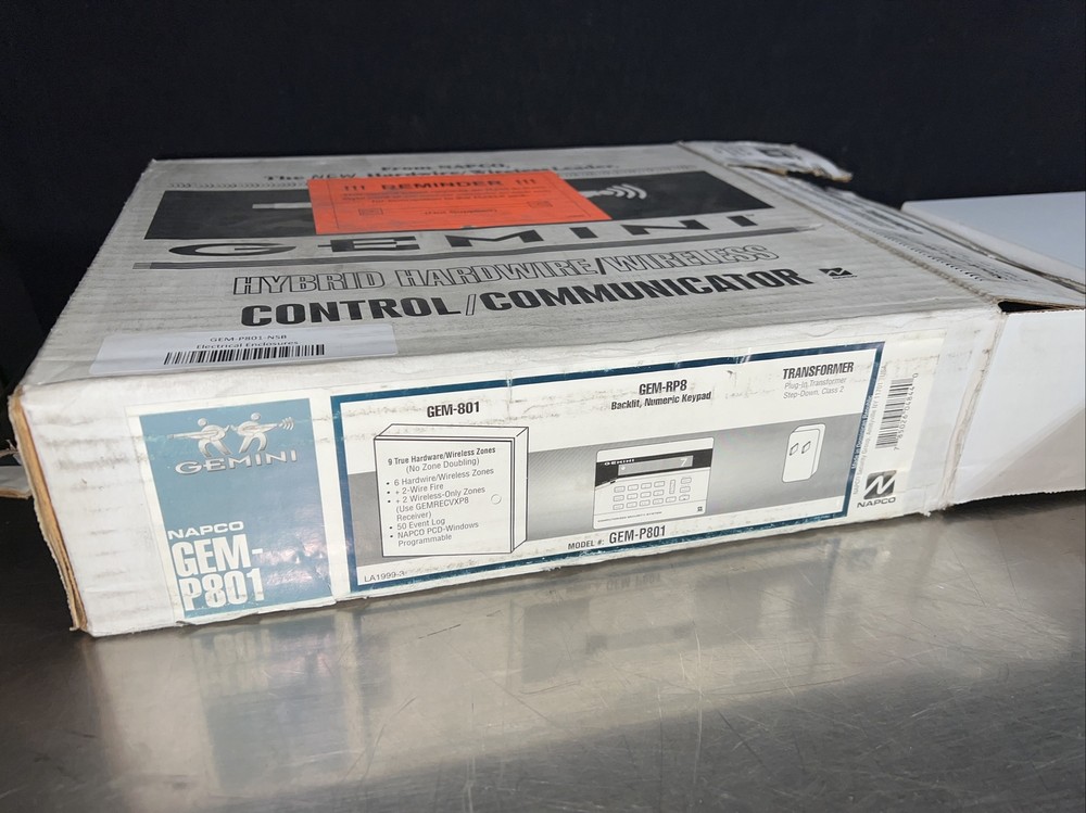 Nos Surplus Napco Gemini P801 Control Panel Kit