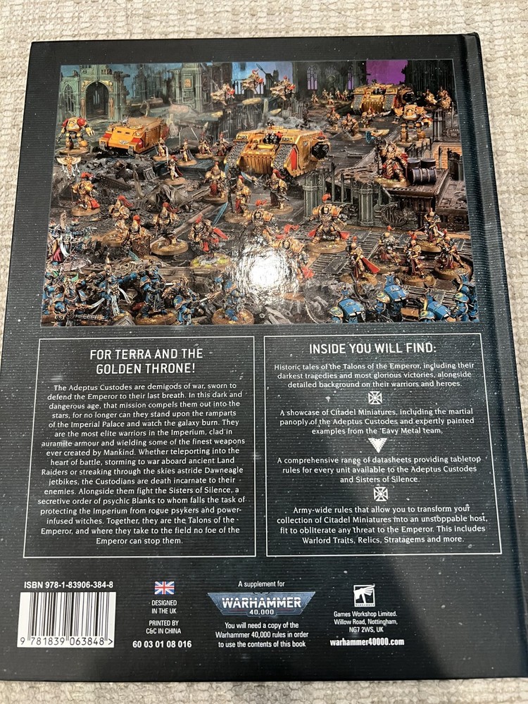 Warhammer 40K Codex: Adeptus Custodes 9th edition - OOP