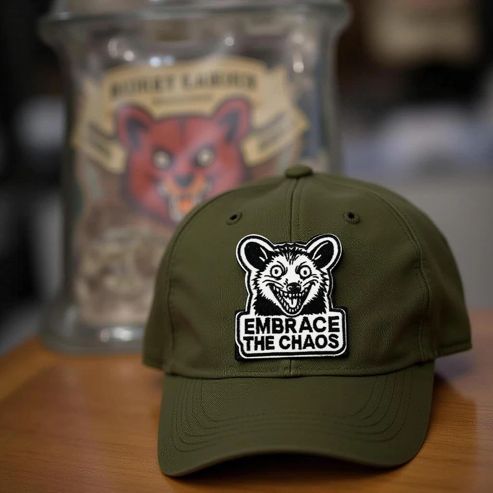 Embrace the Chaos Patch – 3 Inch Funny Morale Patch with Hook & Loop Backing – C