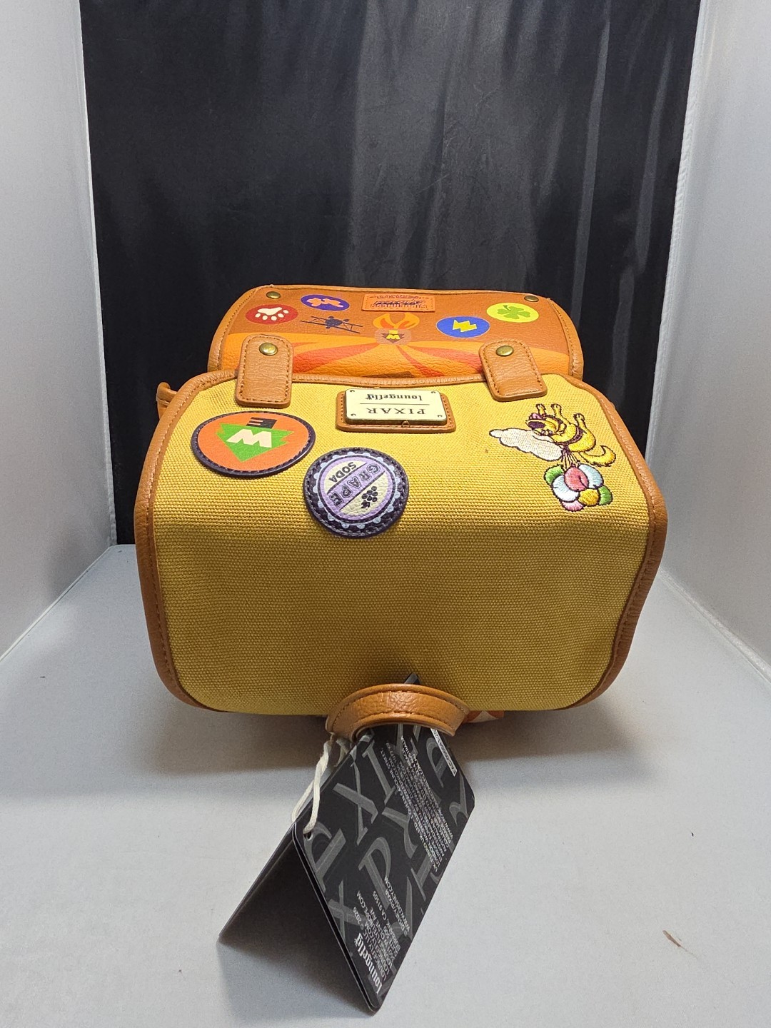 Loungefly Disney Pixar Up Parchwork Canvas Mini Backpack NWT