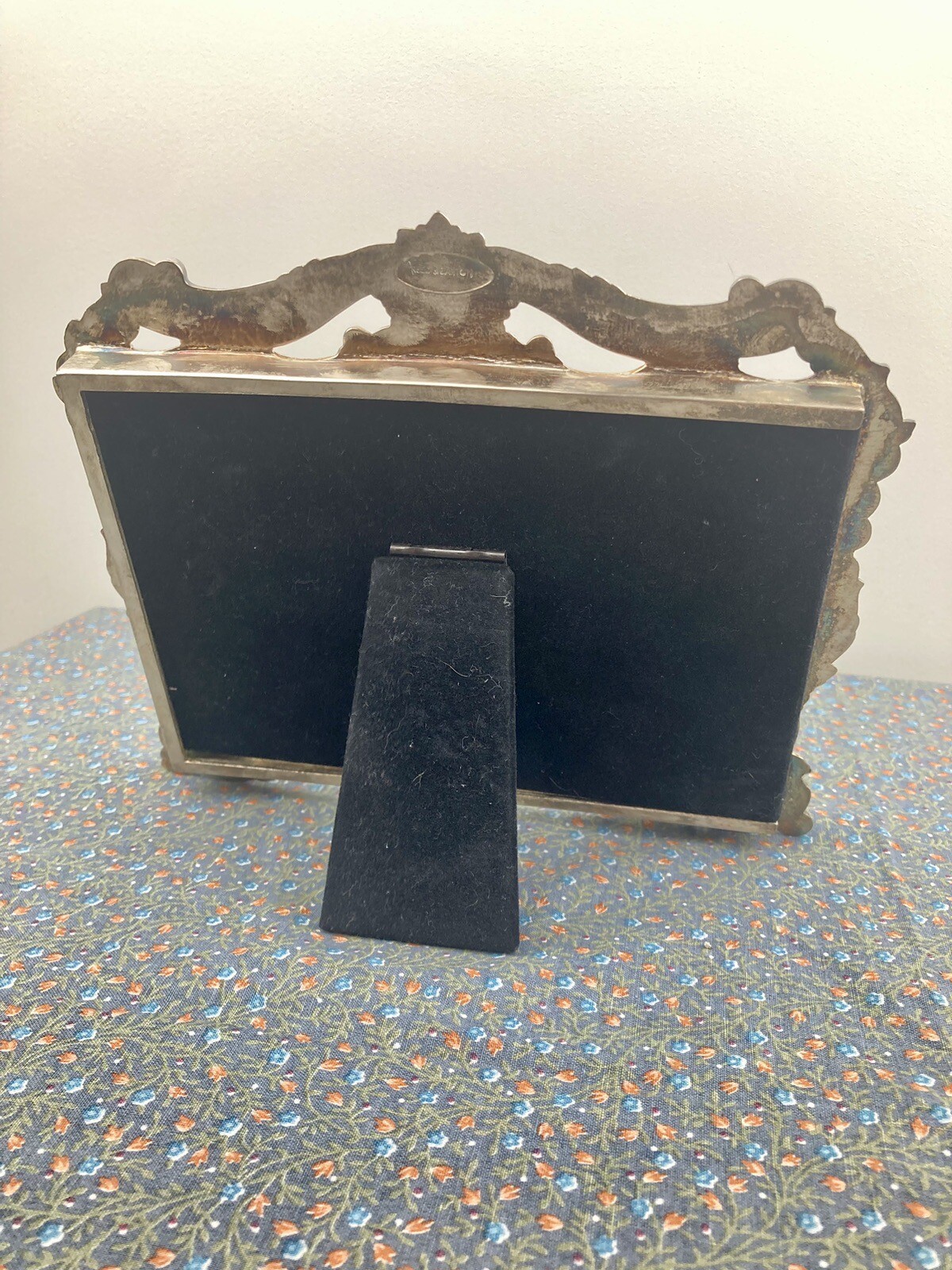 Antique Vintage Fruit Flower Art Nouveau Reed & Barton Silver Plated Photo Frame