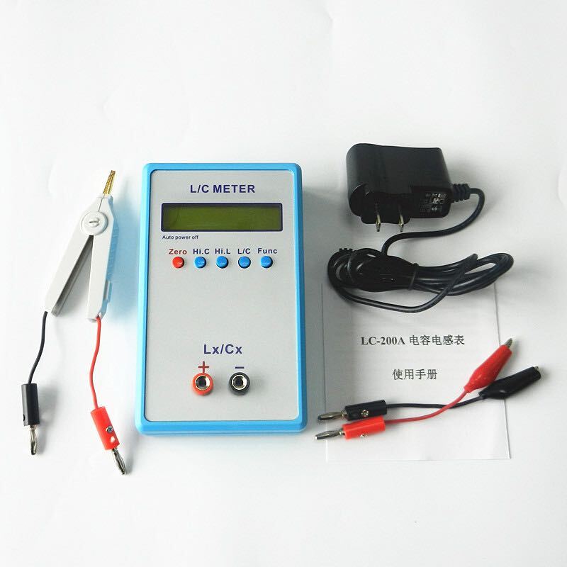 LC200A Handheld LC Meter Inductor Capacitance Meter Digital Bridge LCR Table