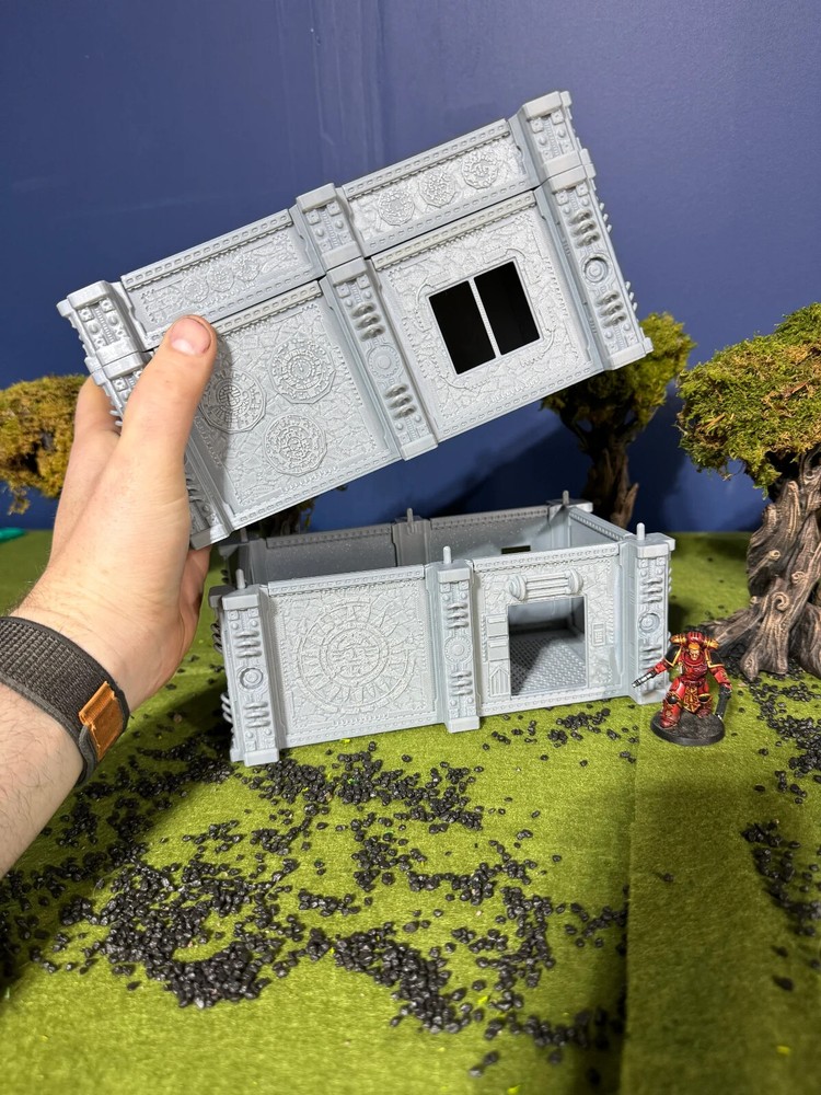 Medium Gothic Building Sci-Fi Wargaming Terrain: 3D Printed