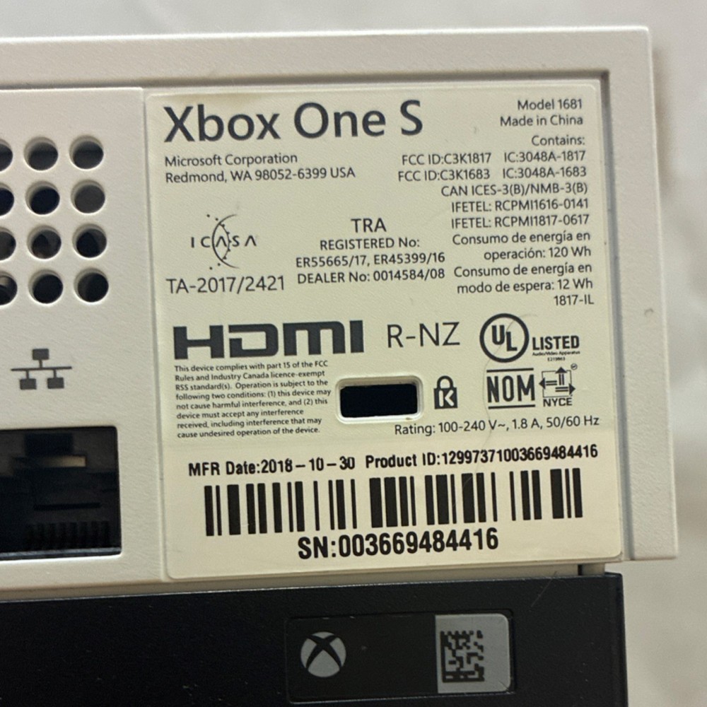 Tested working Microsoft Xbox One S with HDMI & controller