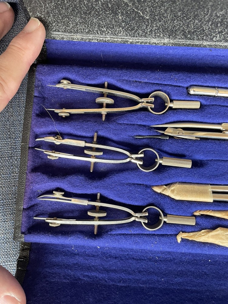FREDERICK POST COMPANY VINTAGE DRAFTING TOOL SET Style #1130c