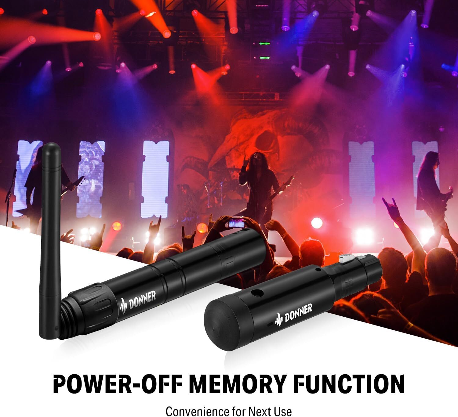 Donner DMX512 Wireless Transmitter + 5Pcs Receiver Built-in Battery & Light Dome