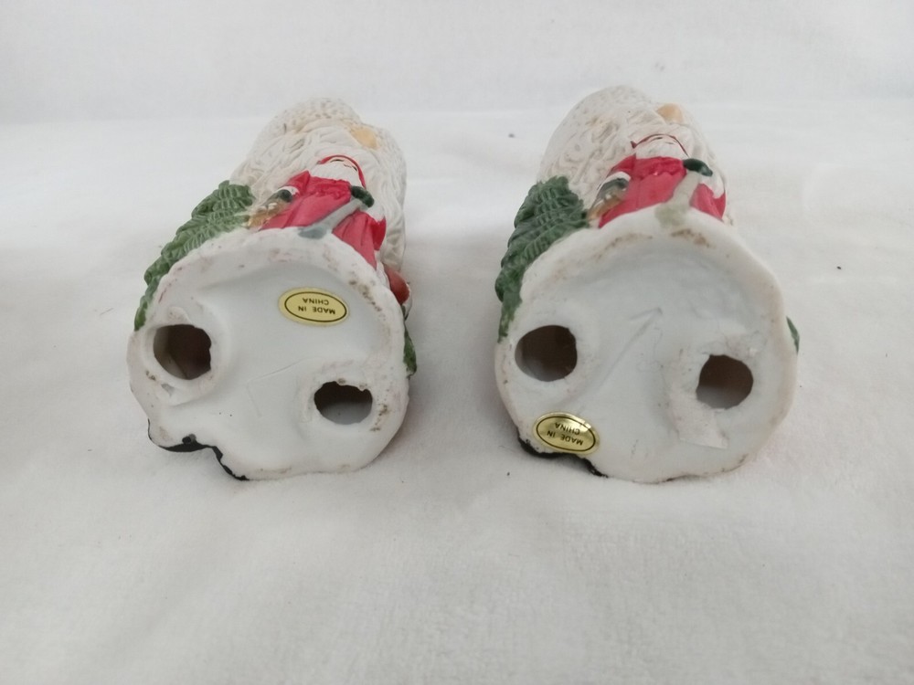 Ceramic Santa Candlestick Holders