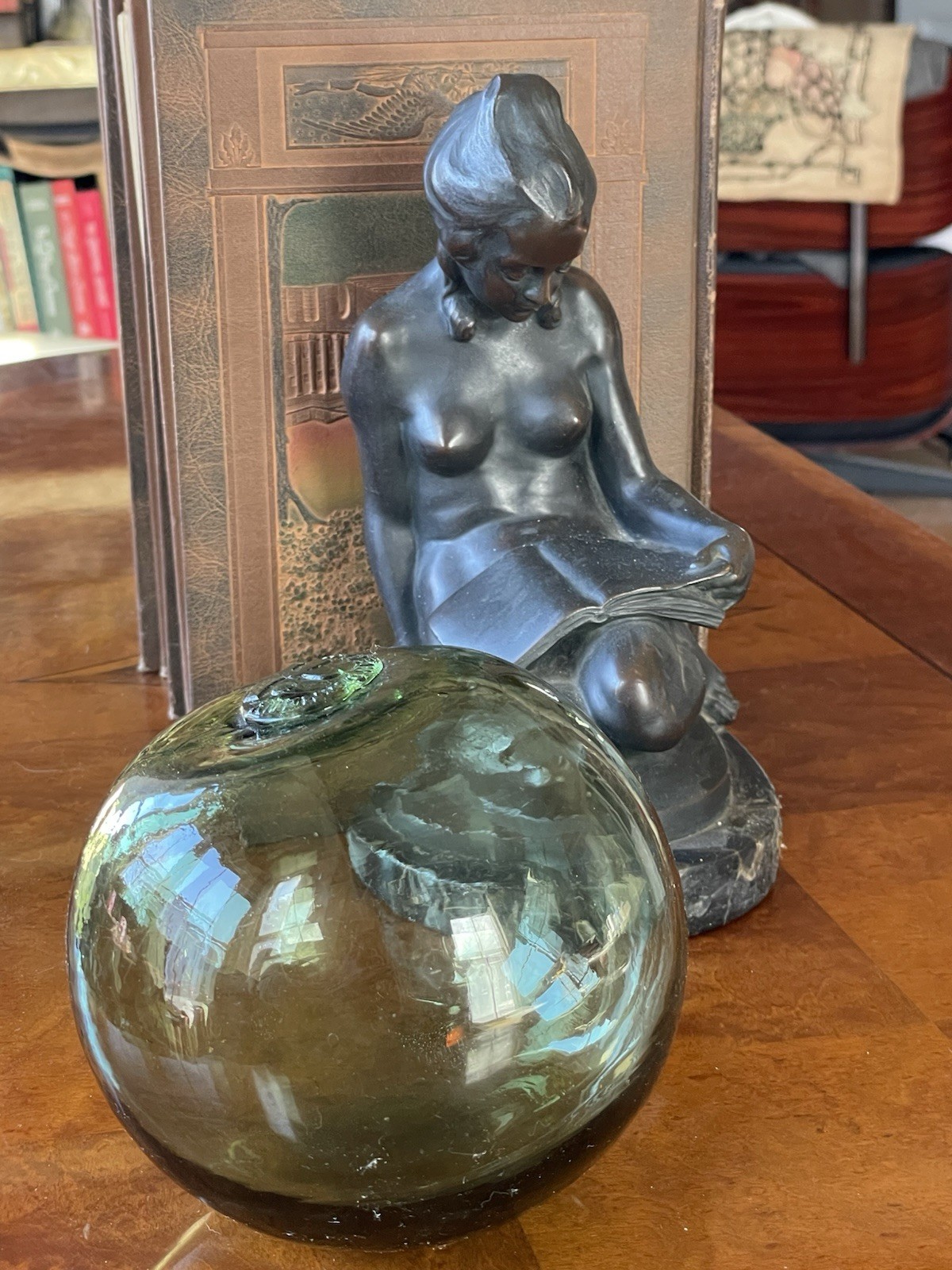 Vintage Green Glass Fishing Float German Heye Glas Atlantic Ocean Decor Find