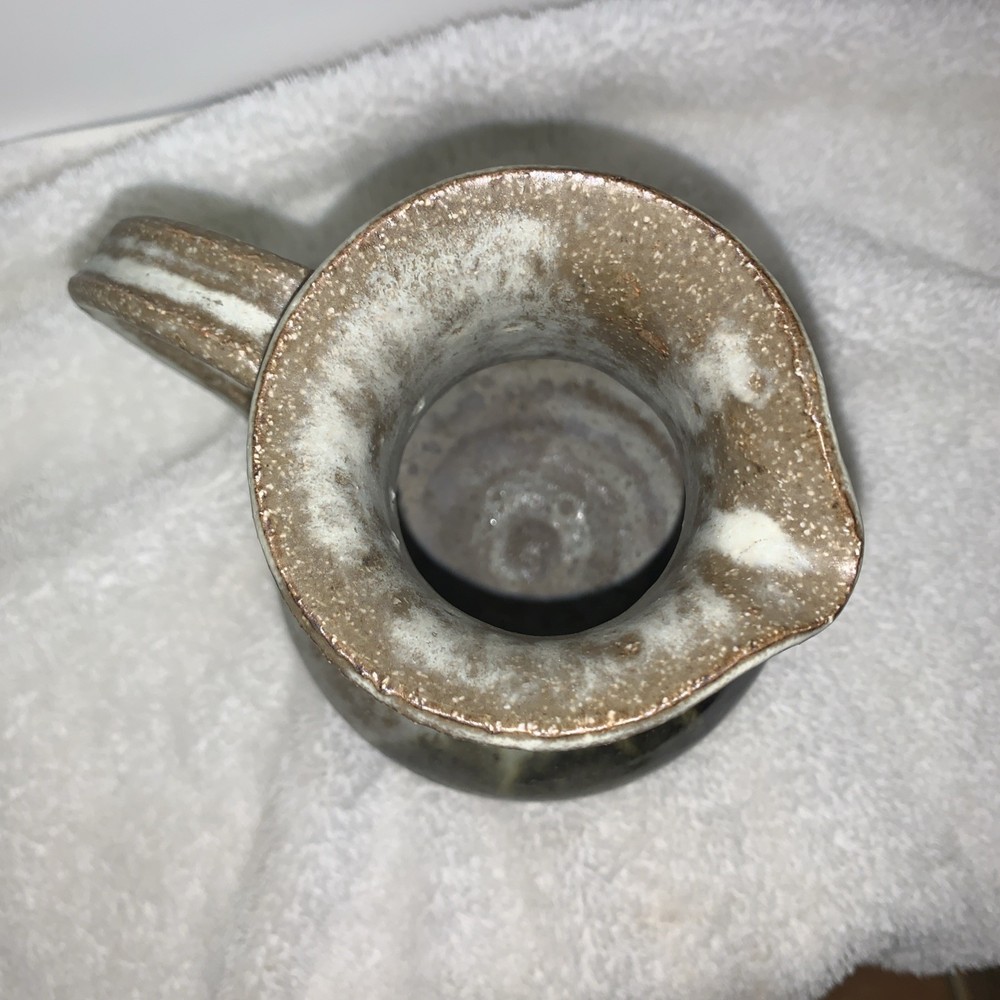 Hand Thrown Pottery Pitcher 6"H x 6.5"