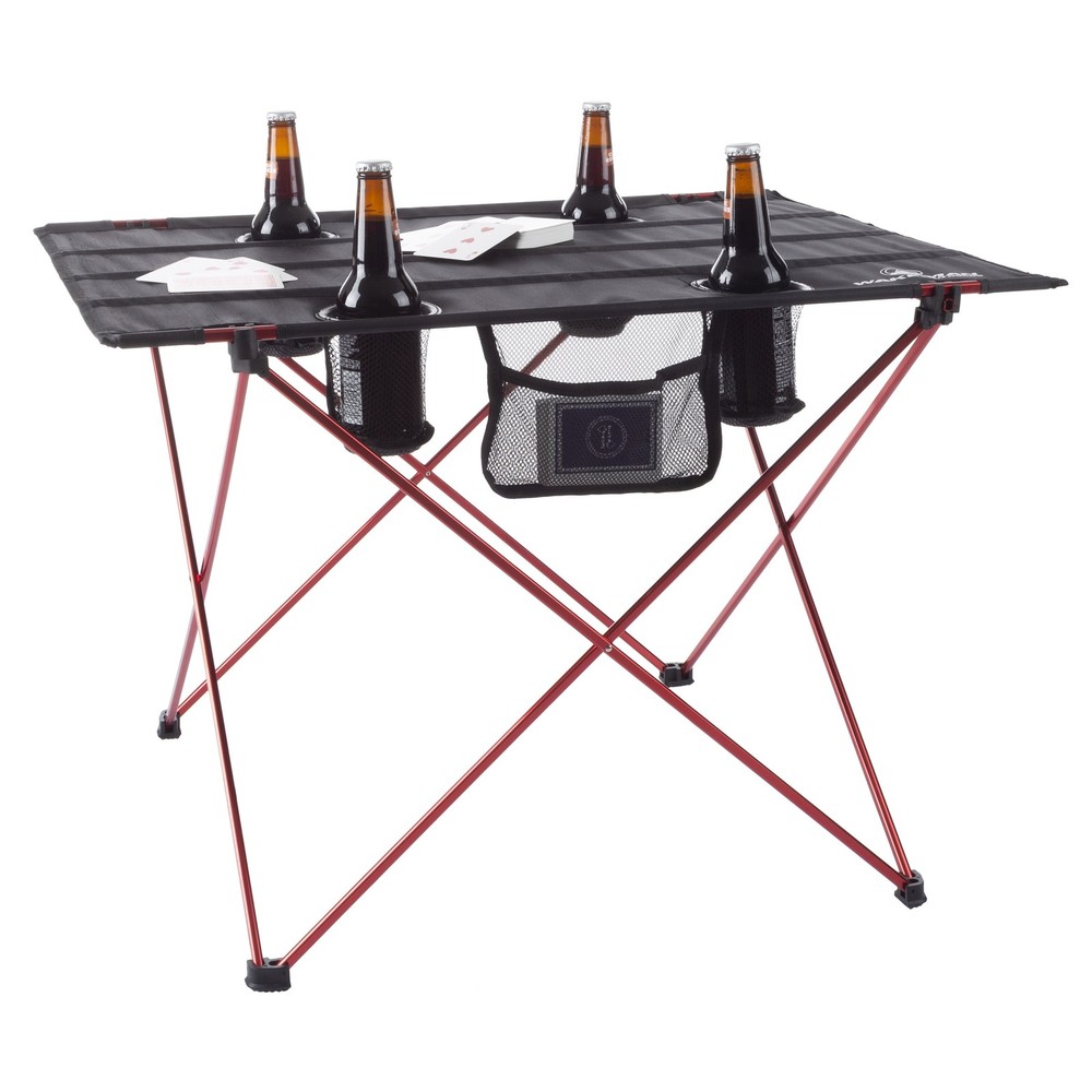 Camping Table 4 Mesh Cupholder Mesh Side Pocket