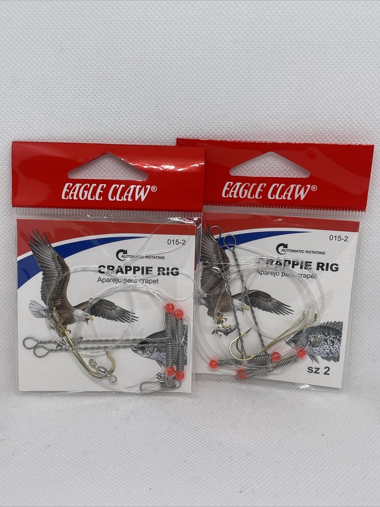 2X Eagle Claw 015-2 Crappie Rig Size 2