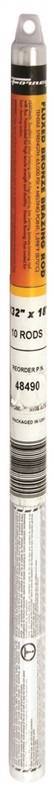 Forney 48490 Flux Coated Bronze Brazing Rod, 3/32" X18-Inch, 10-Rods 8909939