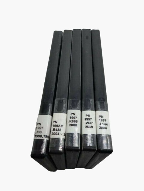 Empty Black DVD Cases Tall Cd Storage Lot 8