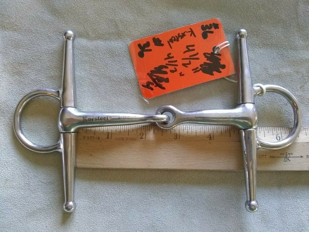 4.5" Korsteel Full-Cheek Snaffle Bit (box 36)