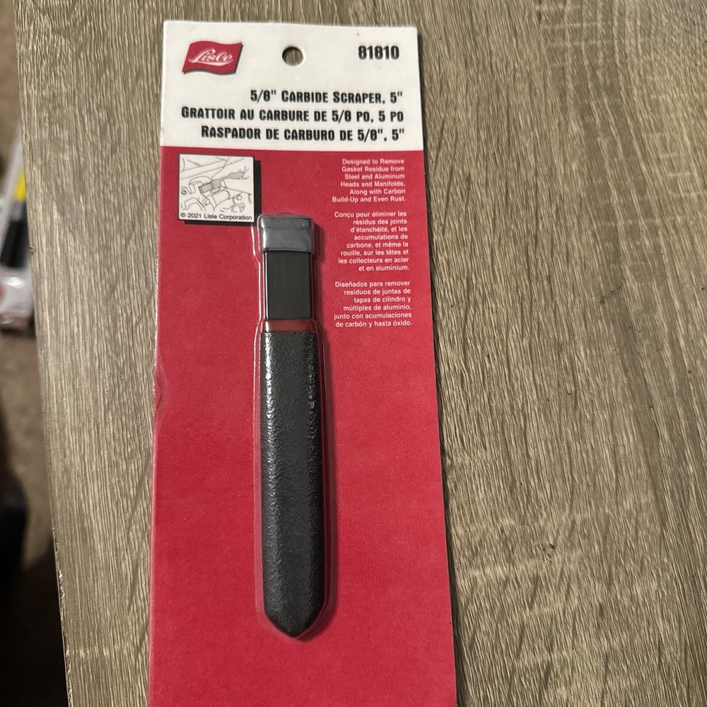 Lisle 81810 5/8" Carbide Scraper, 5"