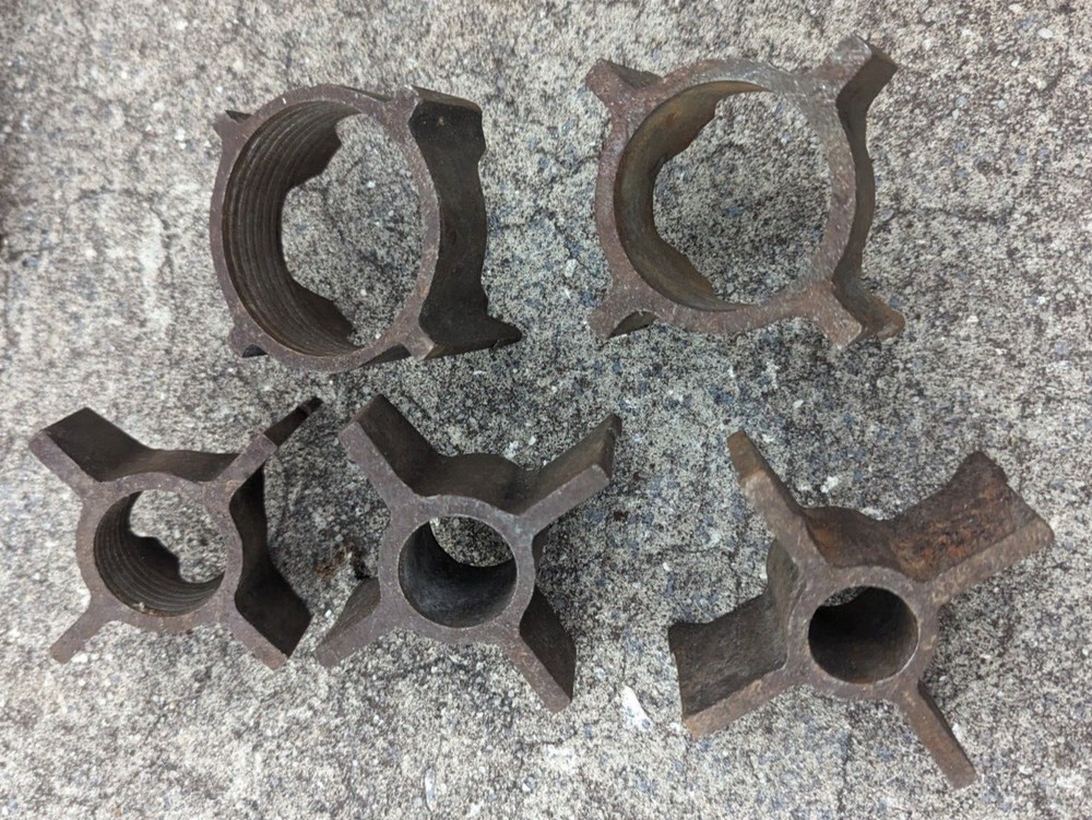 Vintage Square Die Pipe Threader With Threading Tool & Guides Assorted Lot As is