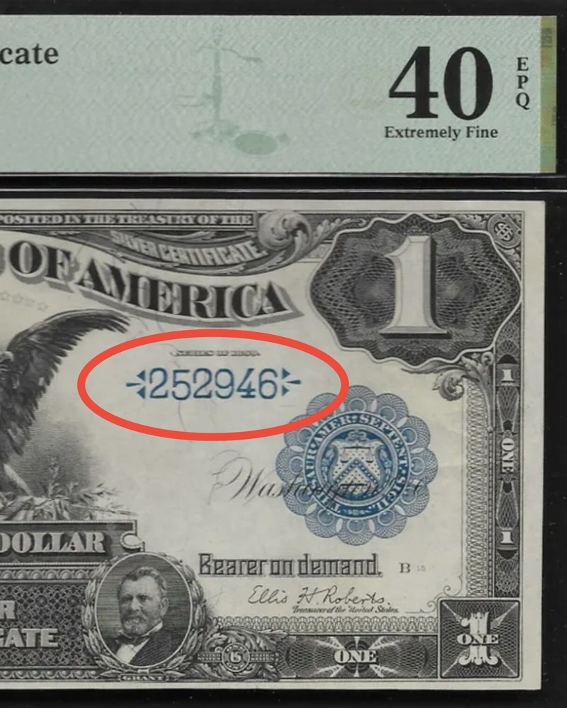 1899 $1 🇺🇸 (( BLACK EAGLE ))(( Sliver Certificate )) Marvellous Unique Example