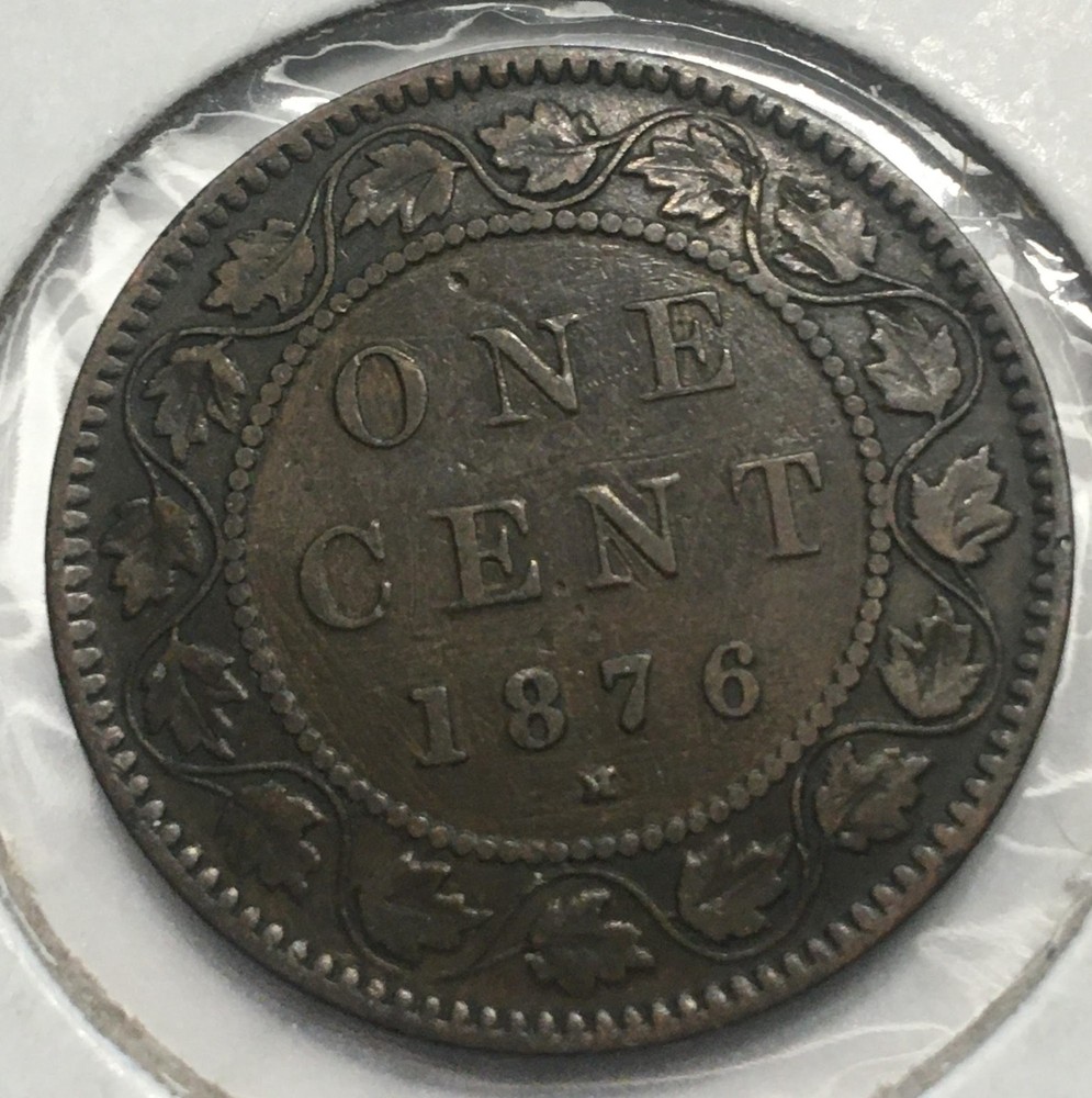1876 Canada Copper Large Cent