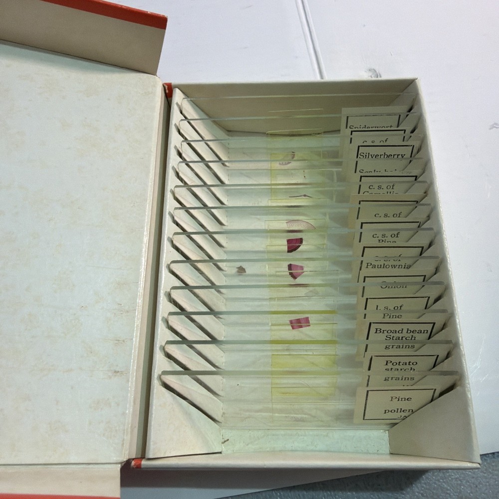 Vintage Monolux Microscope W/ Case And Slides Model 6120