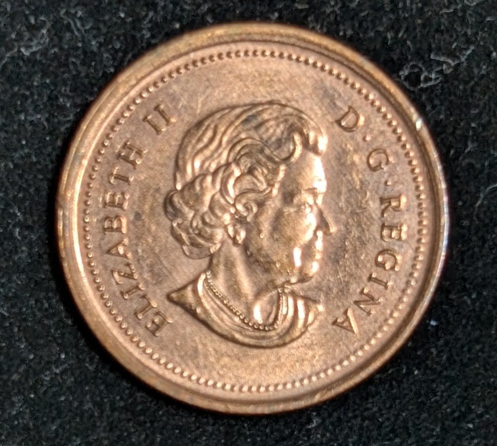2004 Canada 1 Cent Circulated KM# 490a Brown