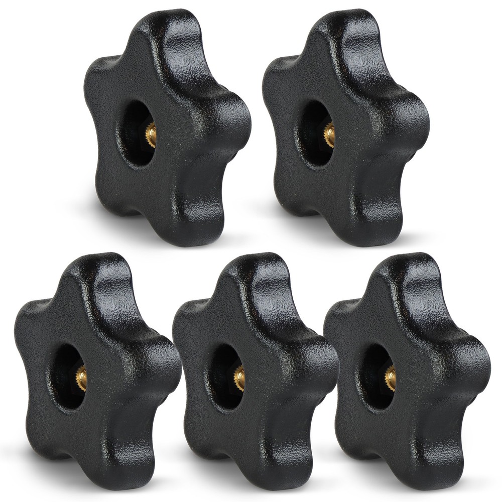 DCT® Star Knobs 5/16”-18 Clamping Knob Threaded Knobs – T Knob Jig Knobs 5-Pack