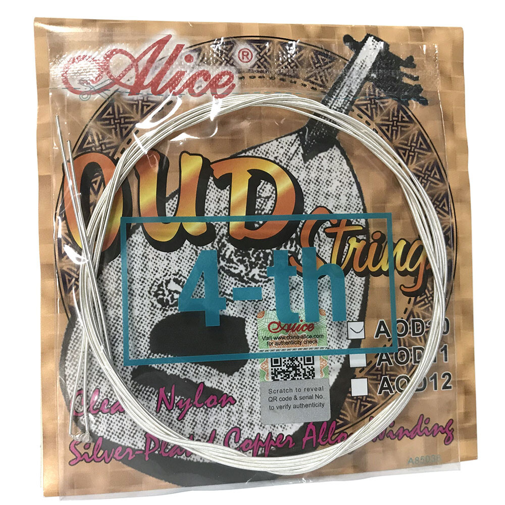 10 Sets AOD10 Strings for 10-string OUD Clear Nylon Silver Plated Copper Alloy