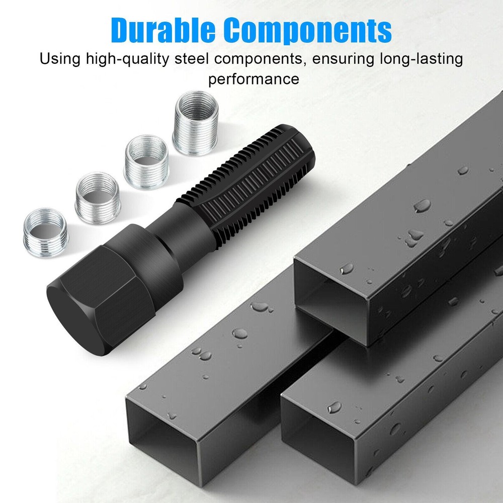 M14 x1.25 Spark Plug Rethread Thread Repair Kit Reamer Tap w/ 4 Inserts