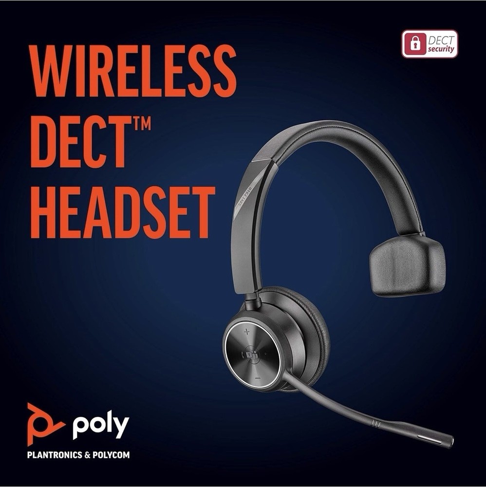 Poly Savi 7310 Ultra-Secure Wireless DECT Headset System